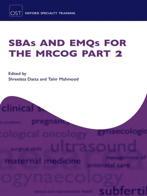 cover image of SBAs and EMQs for the MRCOG Part 2